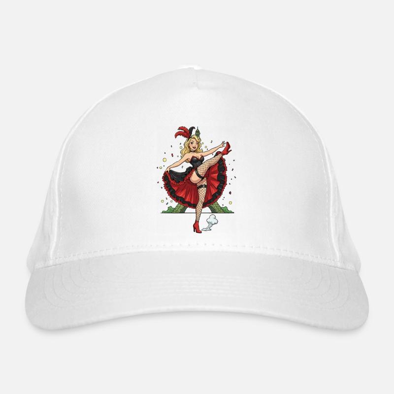 Pariser Cancan-Pinup Bio-Baseballkappe