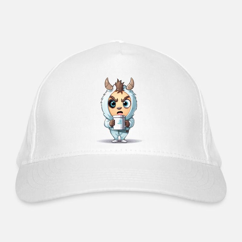 Monstre à capuche avec tasse à café Casquette classique bio
