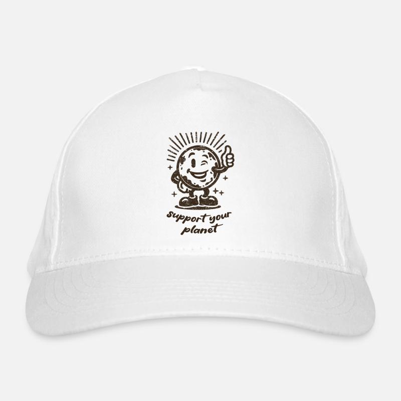 Support Your Planet Motiv Bio-Baseballkappe