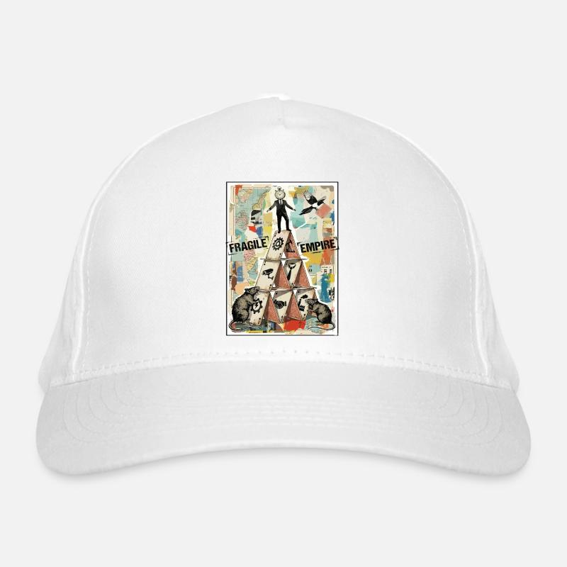 Fragile Empire Kartenhaus Systemkritik Organic Baseball Cap