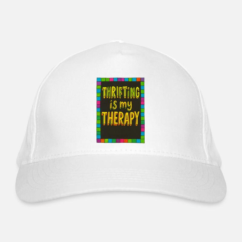 Secondhand-Therapie: Neonfarbener Rand Bio-Baseballkappe
