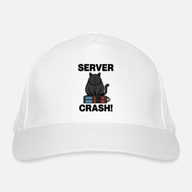 Server Crash Chat Informatique Humour Casquette classique bio