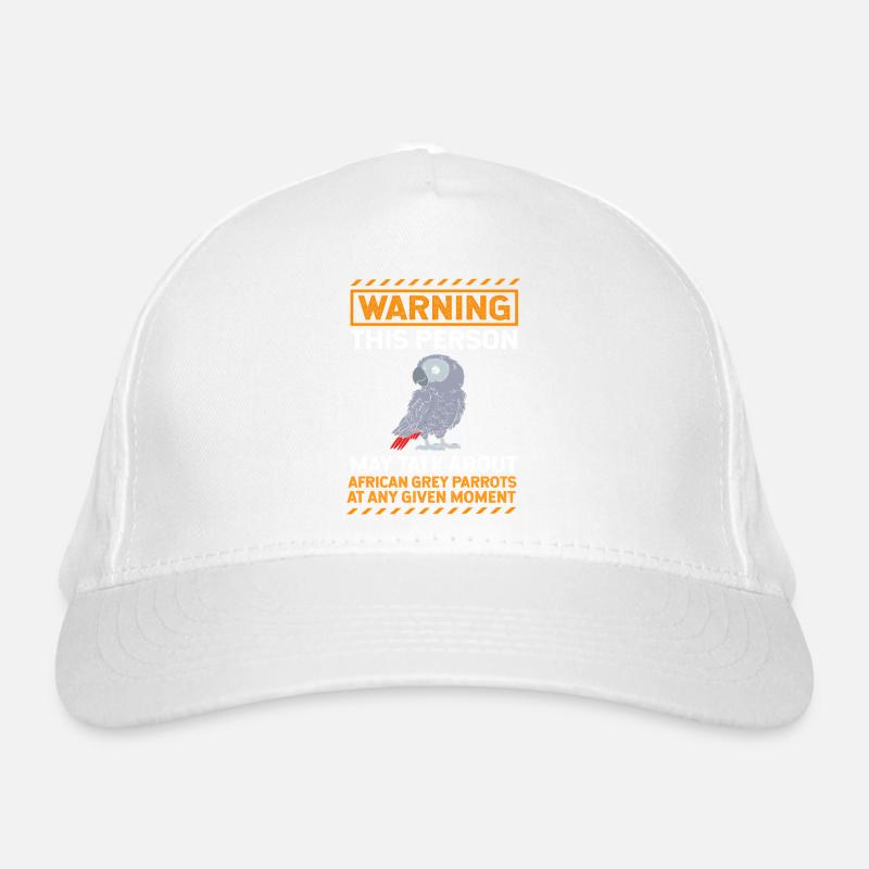 Papagei Grau Bio-Baseballkappe