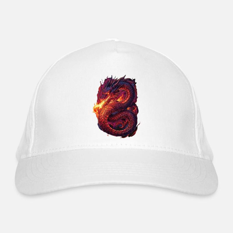 Fiery Dragon Storm Organic Baseball Cap
