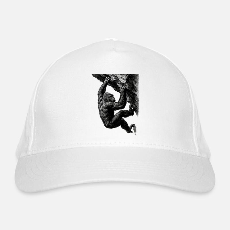 Realistic Gorilla: Bouldering & Grip Strength Organic Baseball Cap