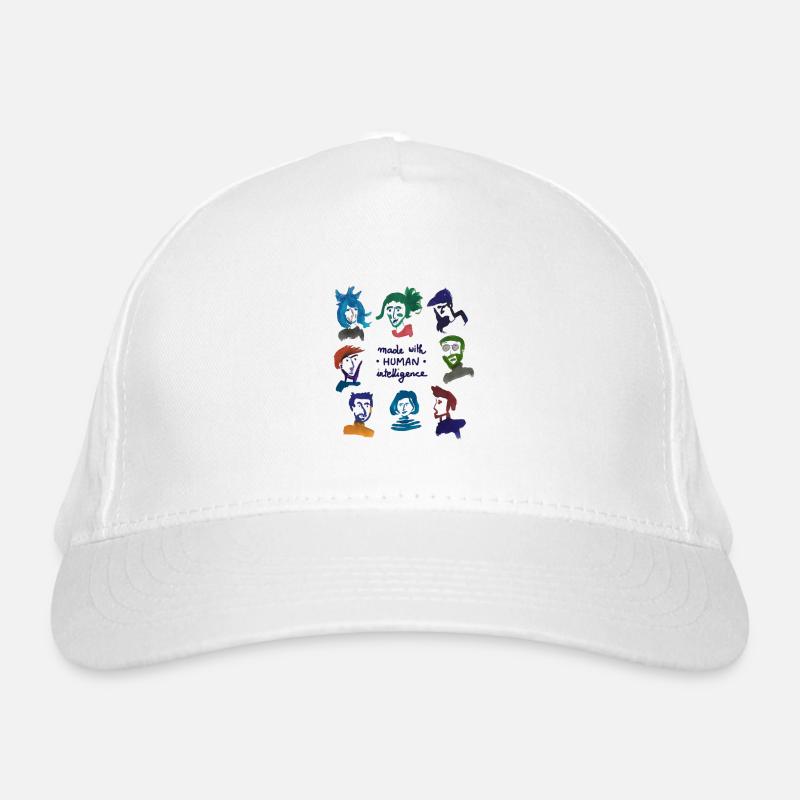 Colorful Heads – Human Intelligence Organic Baseball Cap