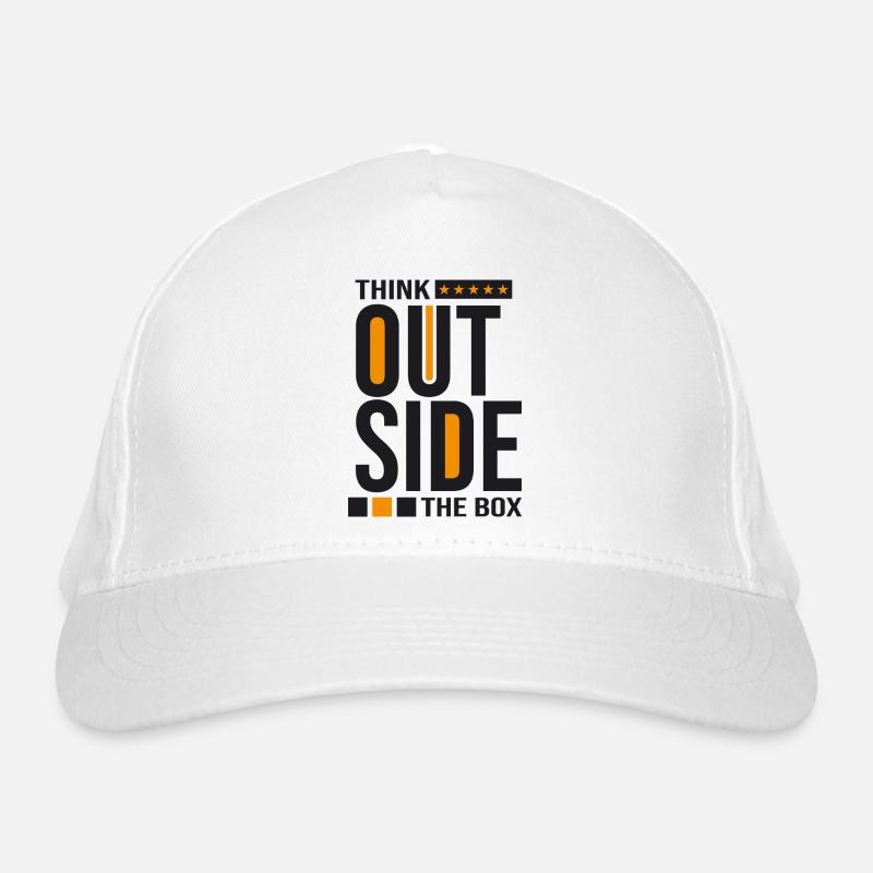 Think Outside the Box –Kreatives Mindset Statement Casquette classique bio