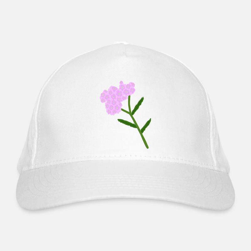 Grappe de fleurs d’achillée pastel Casquette classique bio