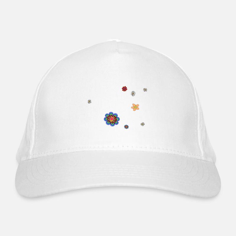 Blumen Bio-Baseballkappe