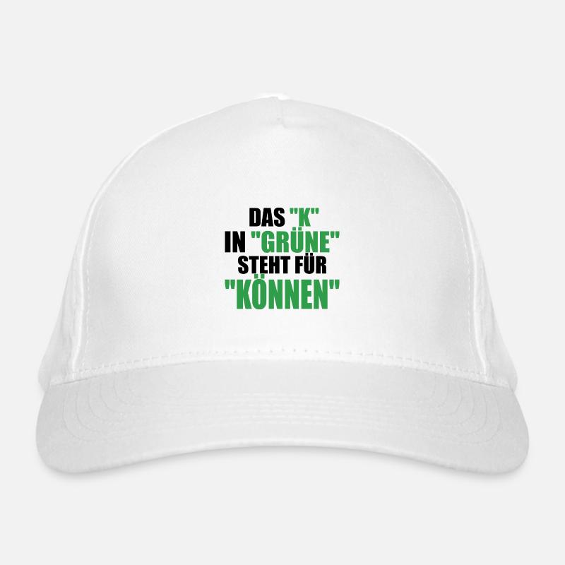 Witze Grüne Grünen Partei Öko Sprüche Klima Co2 Bio-Baseballkappe