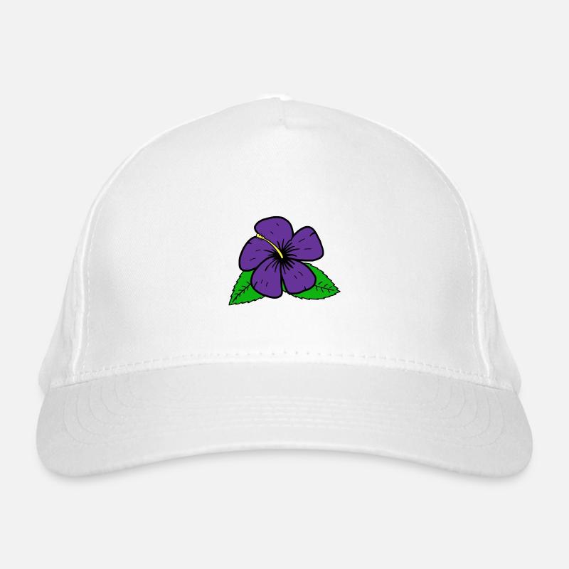 Fleur pourpre Casquette classique bio