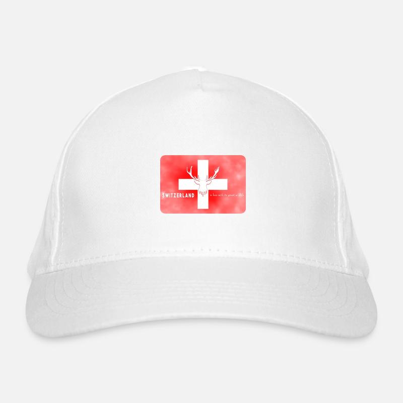 Drapeau suisse Suisse Faune sauvage Casquette classique bio