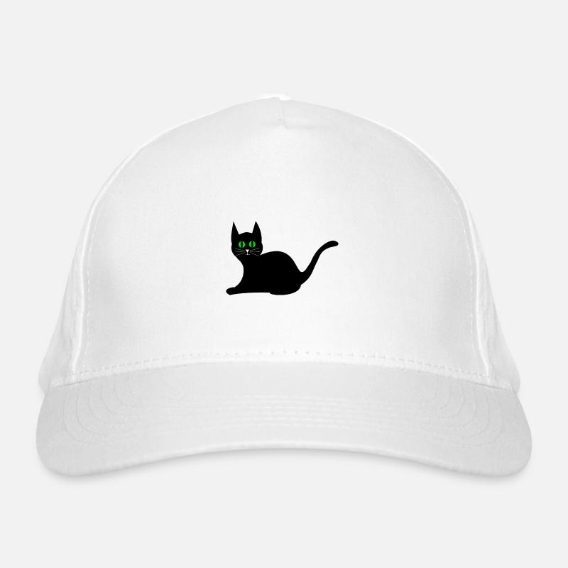 black cat Organic Baseball Cap