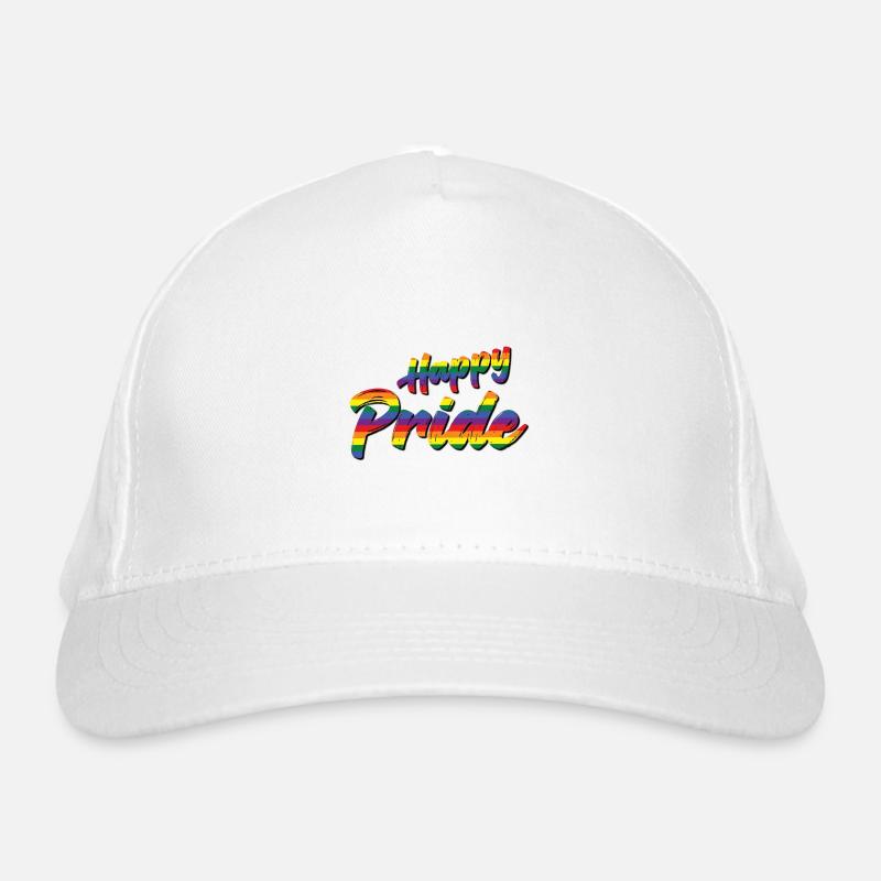 Happy Pride Bio-Baseballkappe