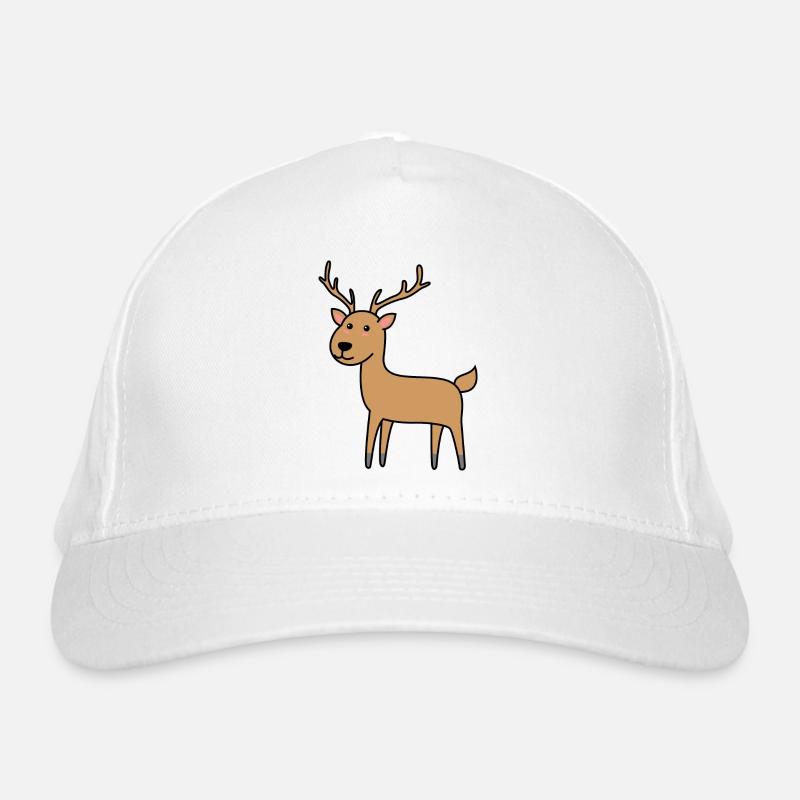 Deer Comic Animal Organic Baseball Cap