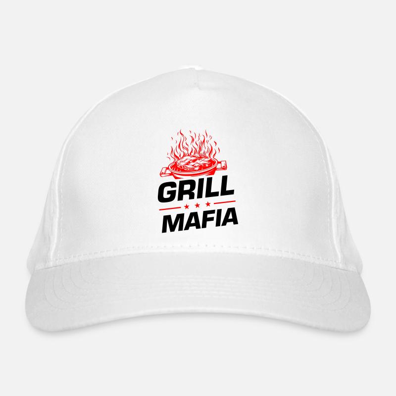Grill Mafia Grillen Spruch Bio-Baseballkappe