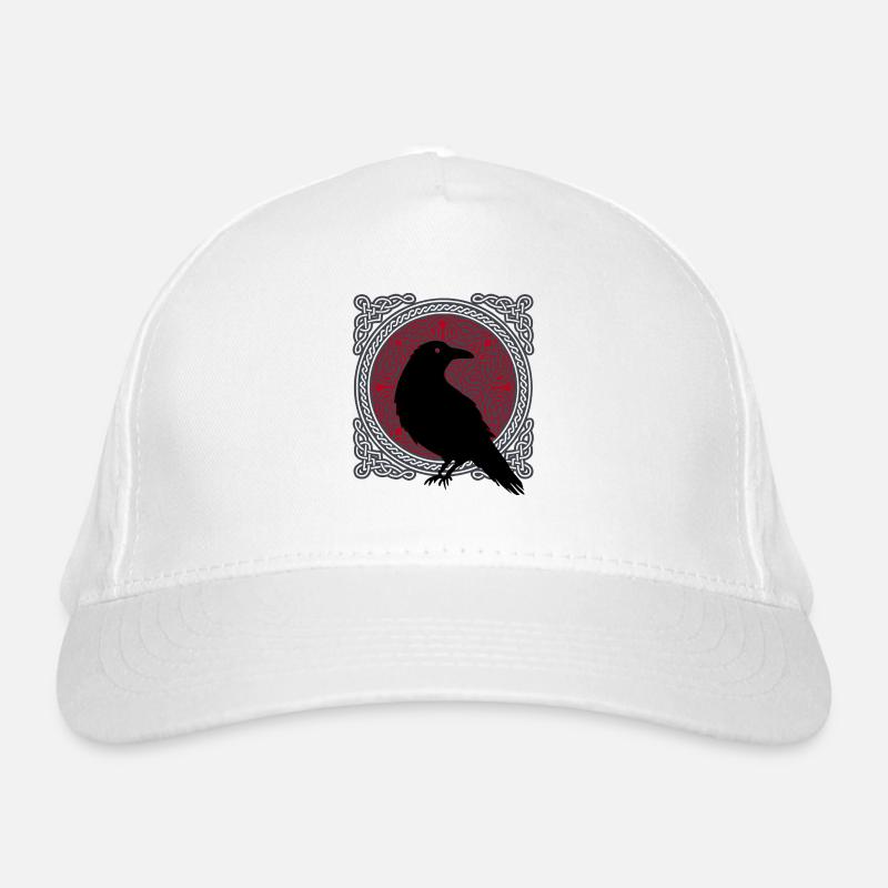 Raven Nordic Mythology Celts Gift Organic Baseball Cap