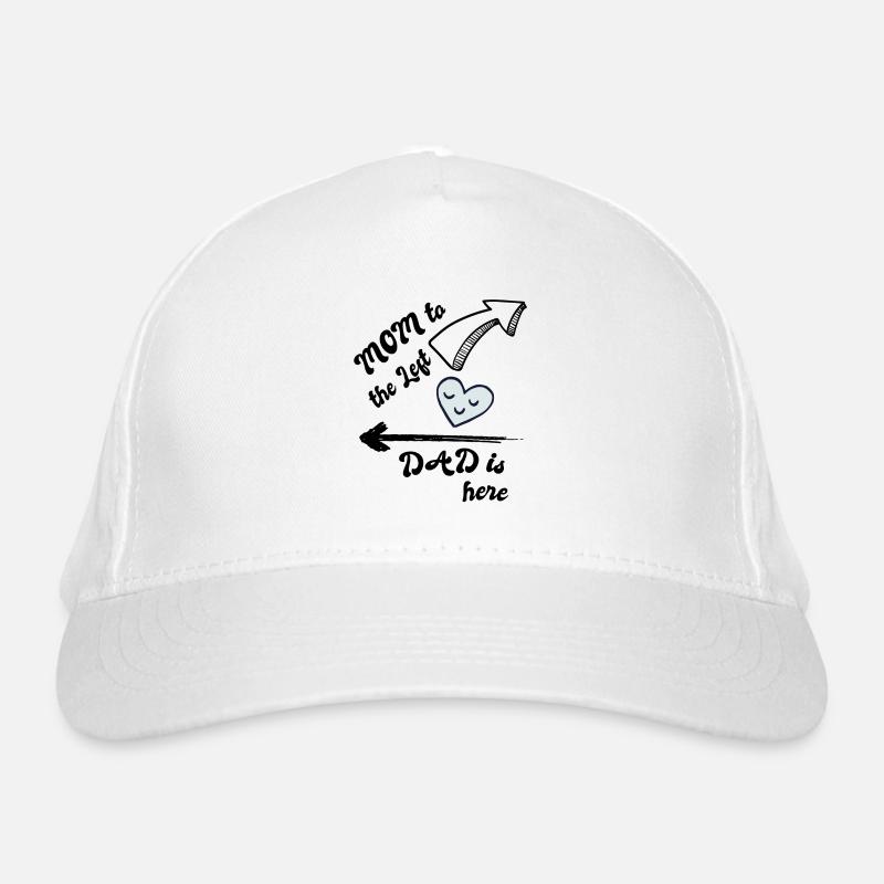 Maman Papa Gauche Droite Casquette classique bio