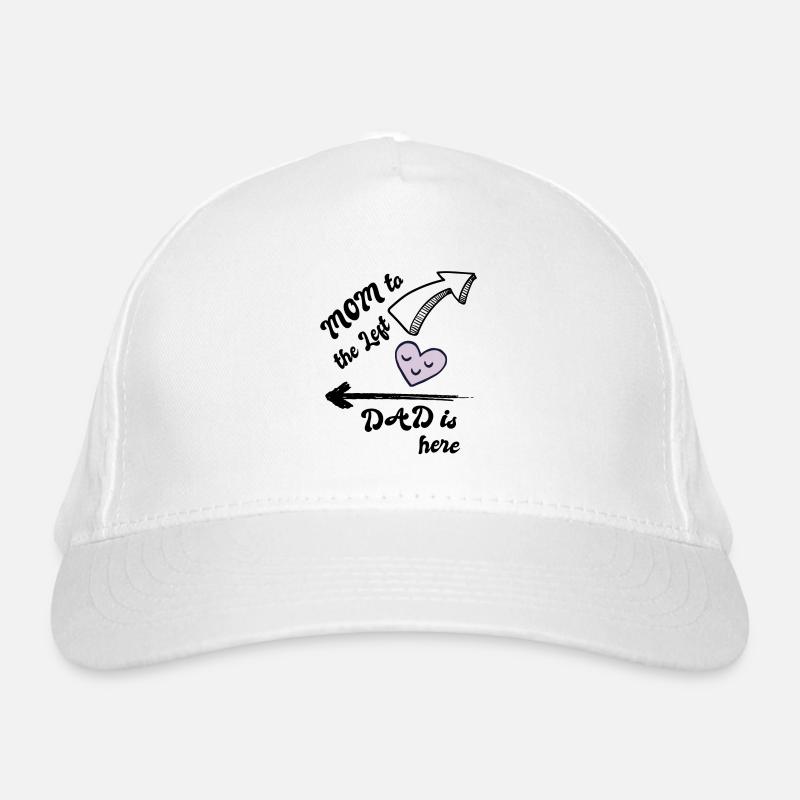 Maman à gauche et papa à droite Casquette classique bio