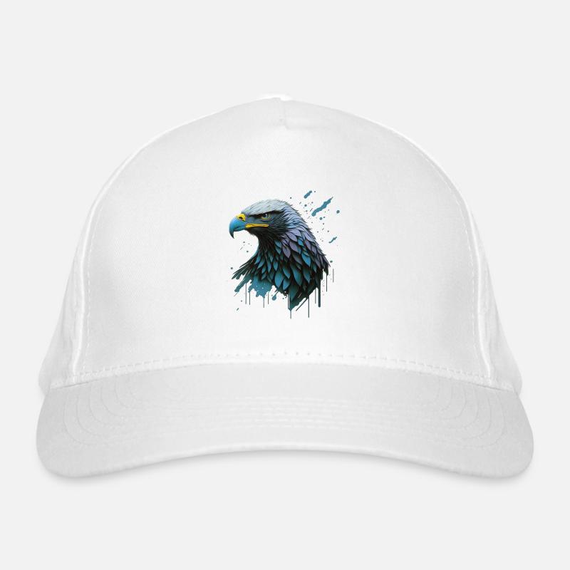 Unleash the Majesty: Eagle - Organic Baseball Cap - white