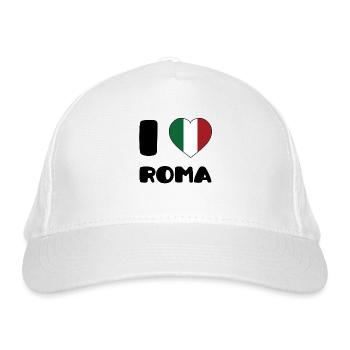 I Love Roma - Casquette classique bio - blanc - Devant