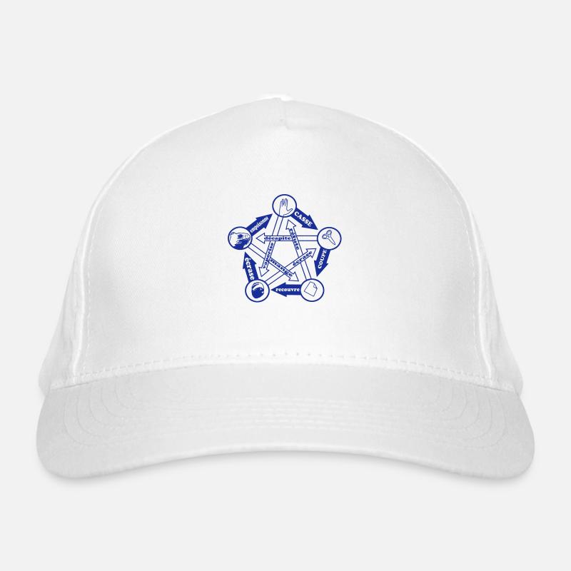 pierre papier ciseau lézard spock by Customstyle Casquette classique bio