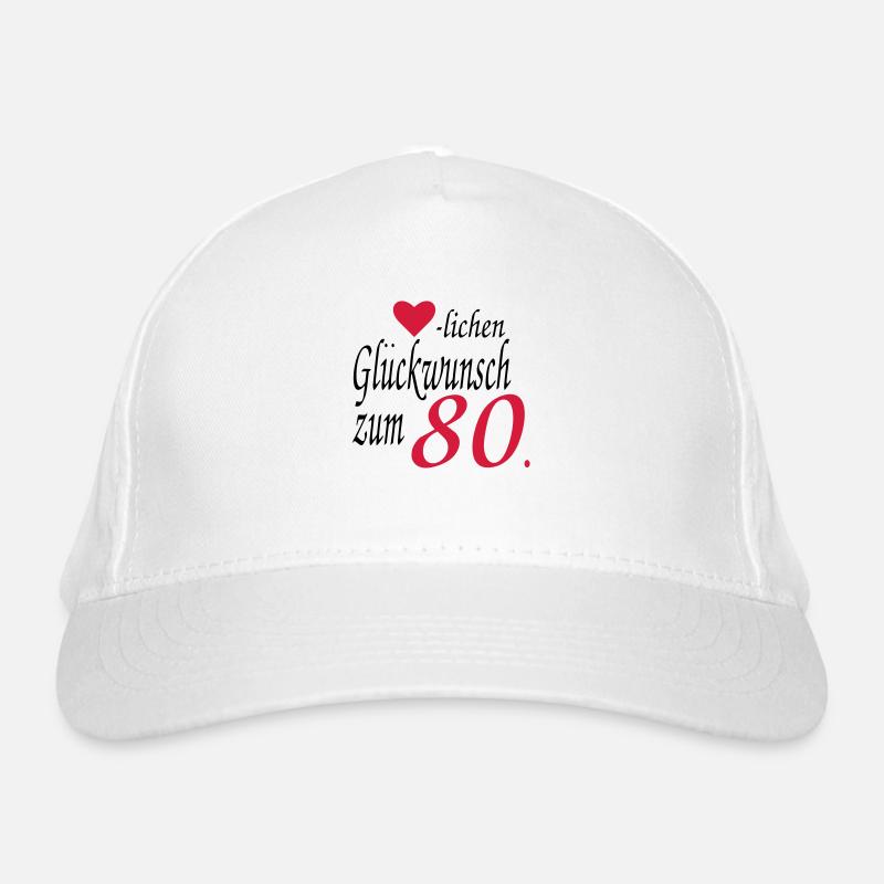 80 Geburtstag Bio-Baseballkappe