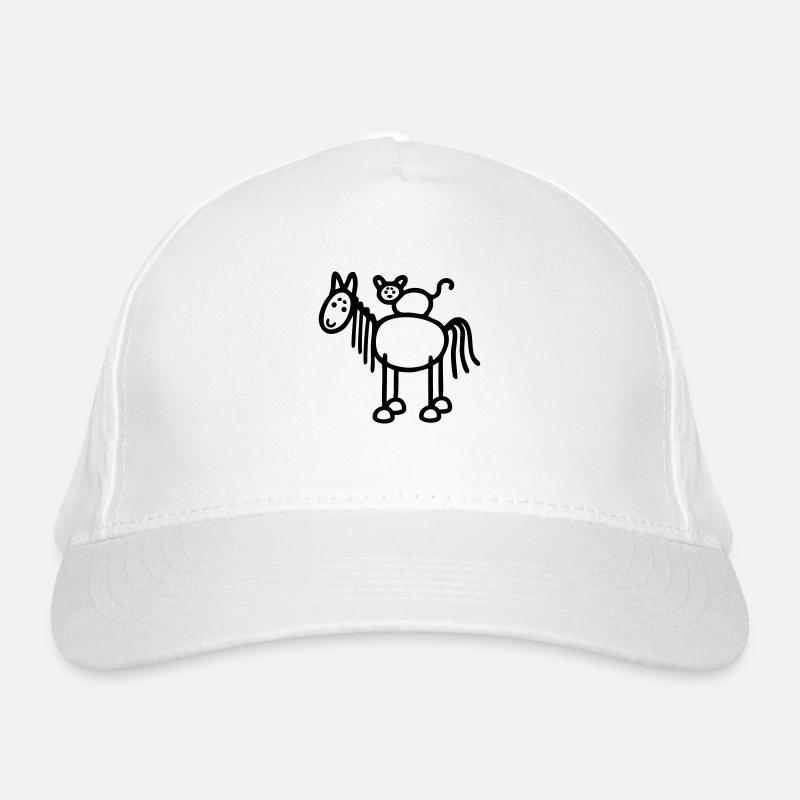 Pferd & Katze Bio-Baseballkappe