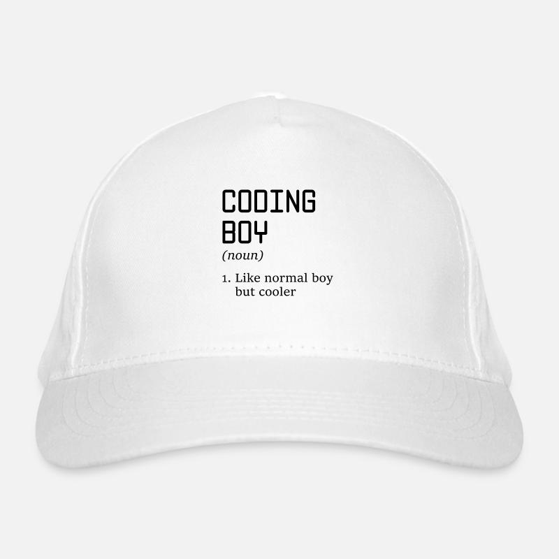 Coding Boy Definition Noun Software Developer Prog Bio-Baseballkappe