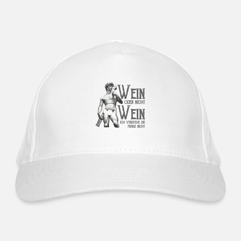 Wein Oder Nicht Wein? Lustig Weintrinker Spruch Bio-Baseballkappe