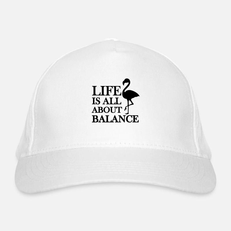 life is all about balance Bio-Baseballkappe
