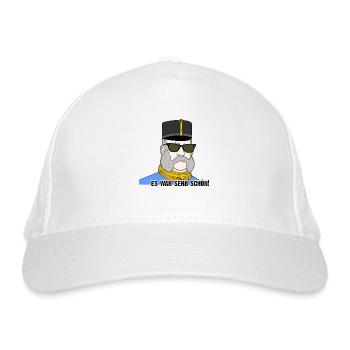 Franz Joseph I., Kaiser von Österreich, mit Brille - Bio-Baseballkappe - Weiß - Vorne