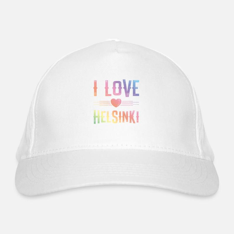 I Love Helsinki Organic Baseball Cap