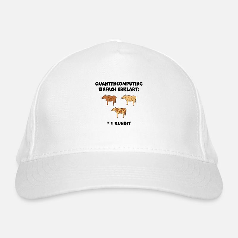 Quantencomputing mit Kühen Lustig Geschenk Kuhbit Bio-Baseballkappe
