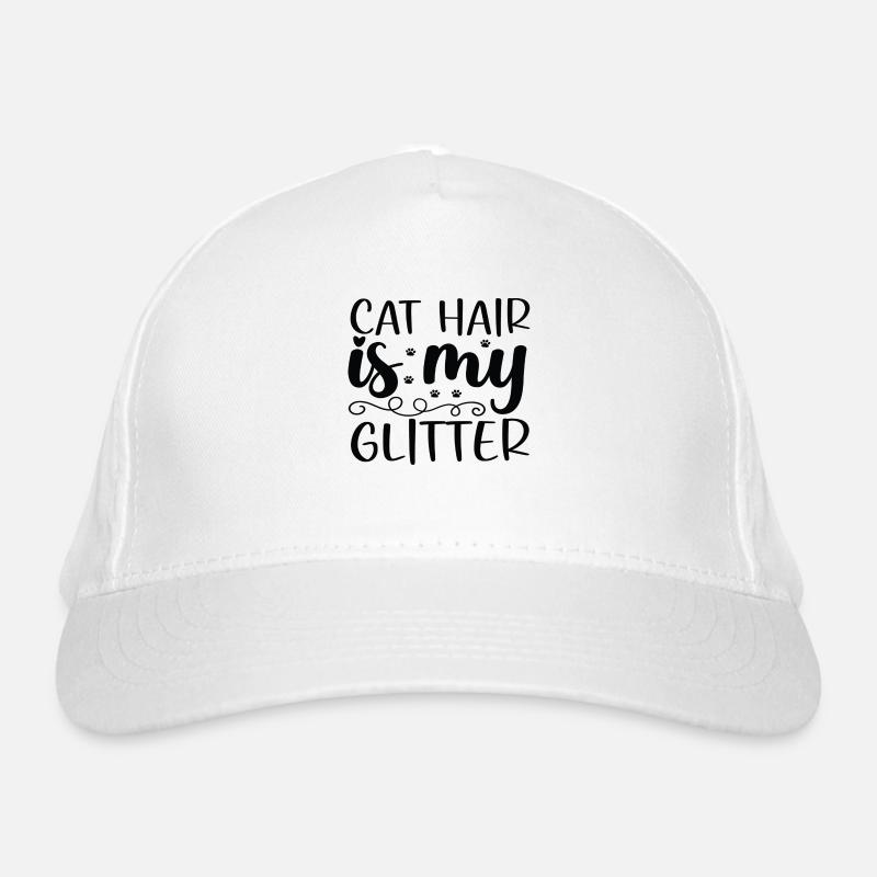 Les poils de chat sont mes paillettes Casquette classique bio