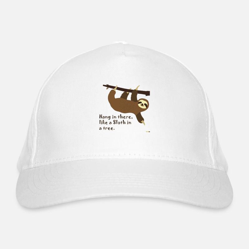 Sloth in tree Organic Baseball Cap
