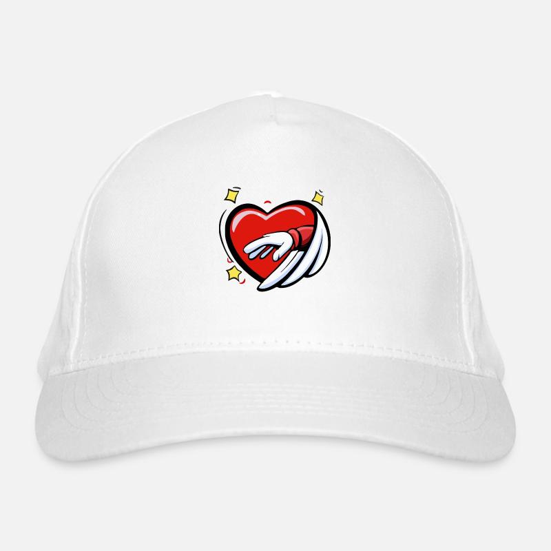 Le coeur sur la main Casquette classique bio