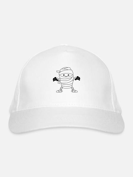 mumie - Bio-Baseballkappe - Weiß