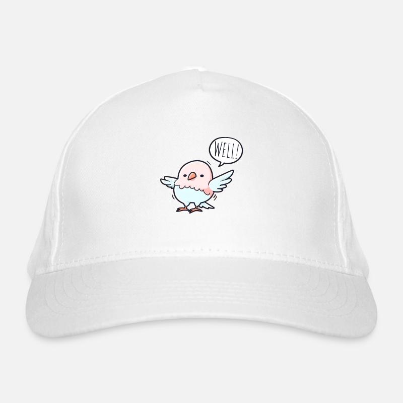 Der gelassene Vogel Bio-Baseballkappe