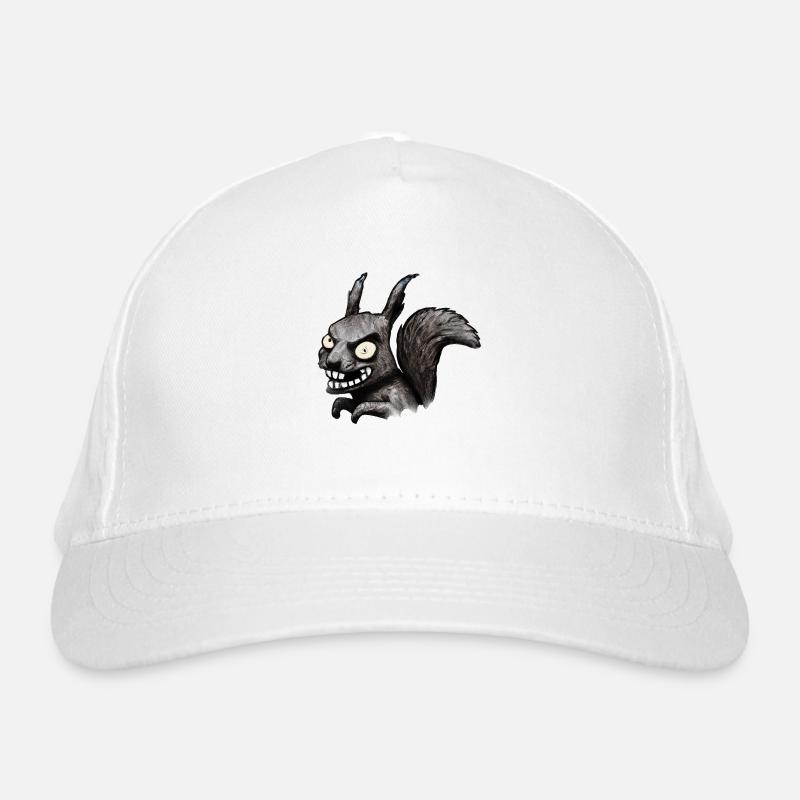 Böses Eichhörnchen Bio-Baseballkappe