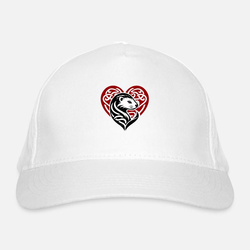 Malignant ermine heart from Brittany Organic Baseball Cap