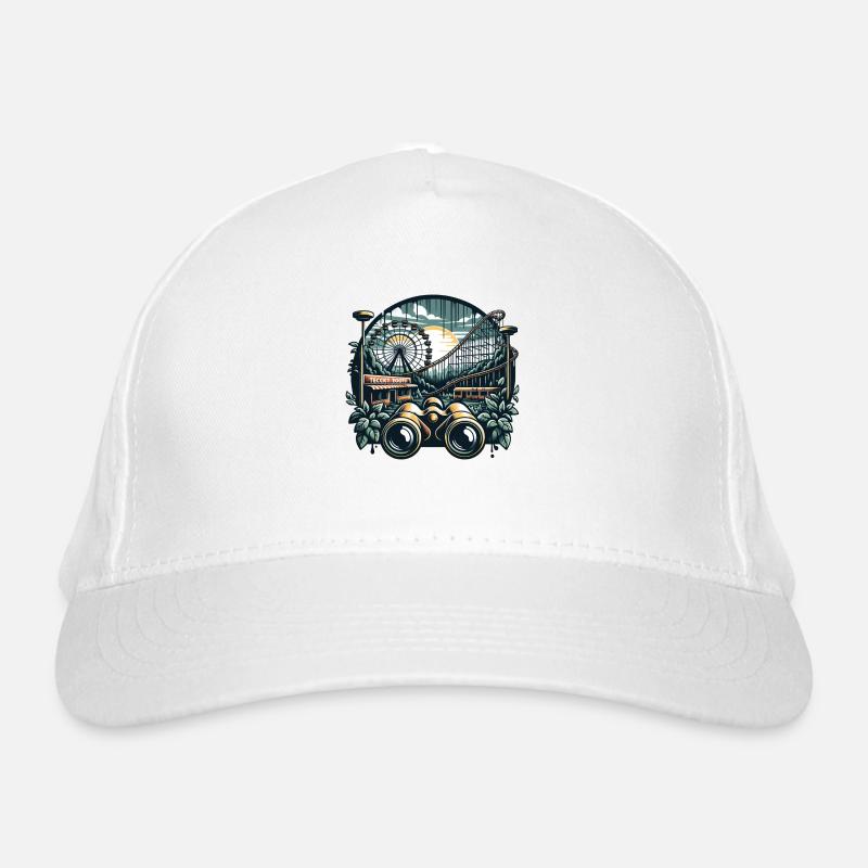 Abandoned amusement park Organic Baseball Cap