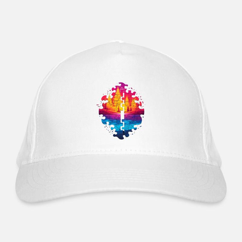 wunderschöne Puzzle Landschaft Bio-Baseballkappe