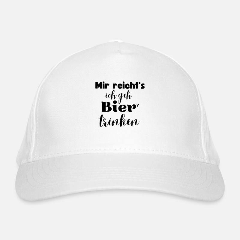 Mir reichts ich geh Bier trinken Bio-Baseballkappe
