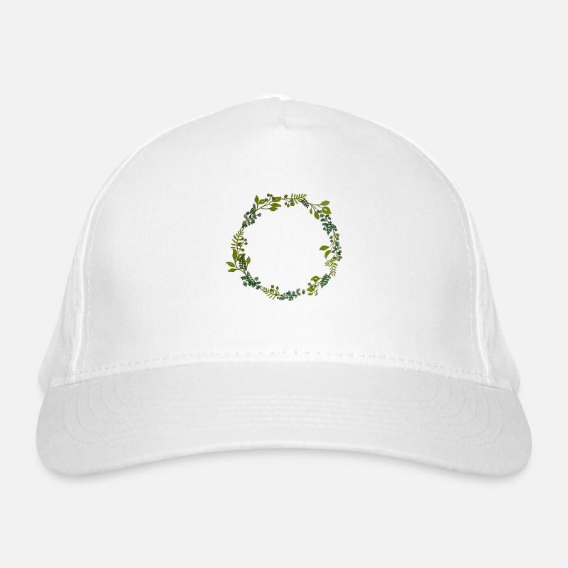 Foliage wreath Organic Baseball Cap
