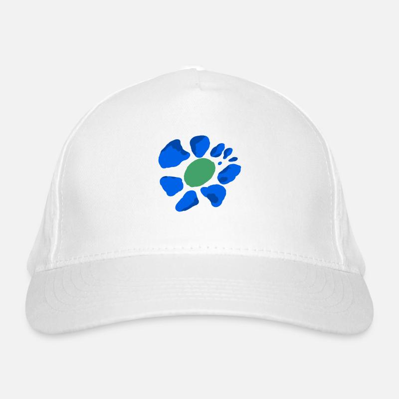 Blume Farbklecks Bio-Baseballkappe