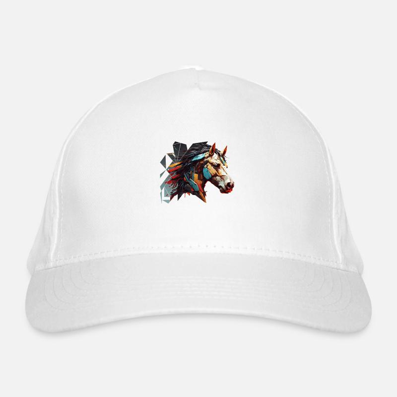 pferd abstrakt Bio-Baseballkappe