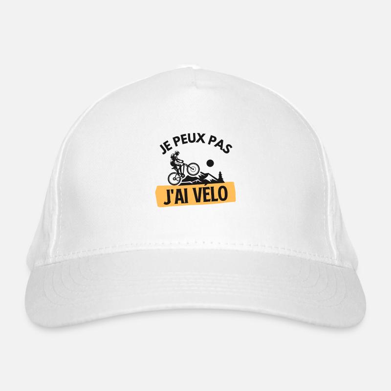 Je ne peux pas j ai vélo bicyclette Casquette classique bio