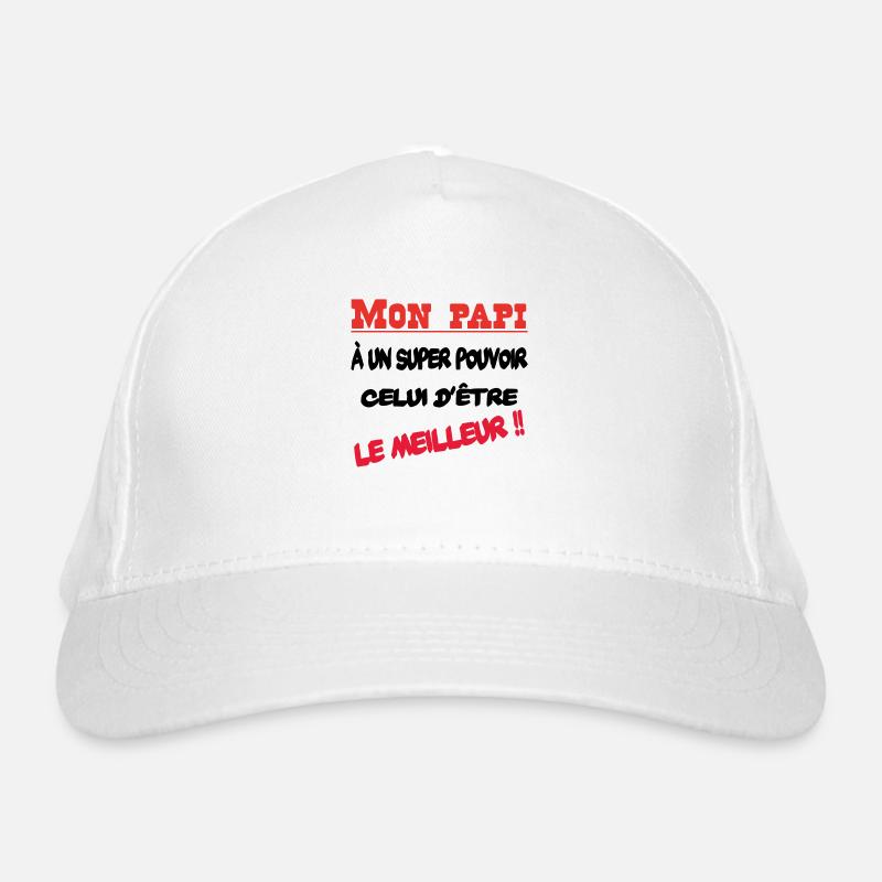 Mon papi est le meilleur Casquette classique bio