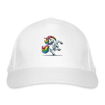 Unicorn - Bio-Baseballkappe - Weiß - Vorne